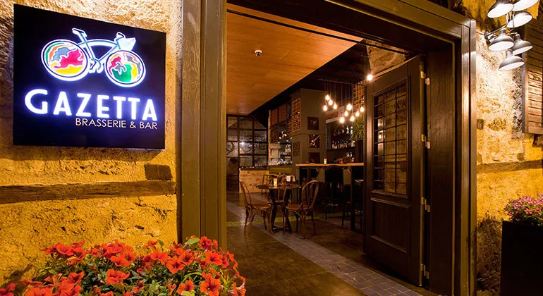 Gazetta Brasserie - Antalya Kaleiçi'nde En İyi İtalyan Restoranı Alp Paşa Hotels